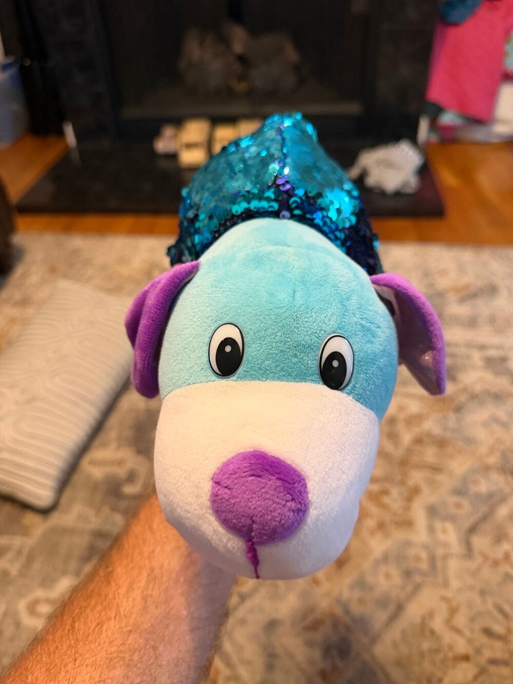 FlipaZoo Cary’s Kitty Reversible Plush Dog Leopard Sequin Jay@Play 2017 2-in-1